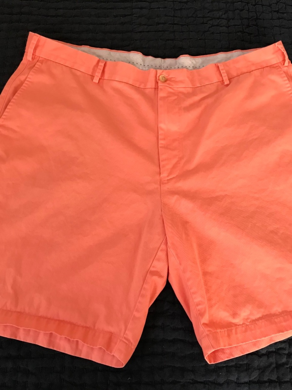 Peter Millar Shorts Mens 42 Coral Red Crown Sport Performance Golf Chino Casual